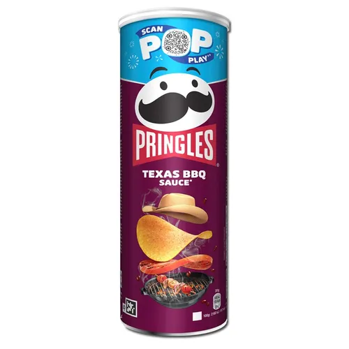  Pringles Texas BBQ Sauce, Barbecue Chips, 165g Dose 16,30€/1kg