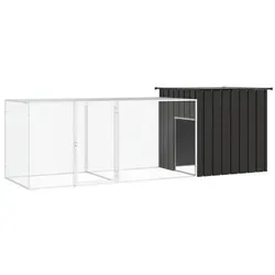 Hühnerkäfig mit Dach aus verzinktem Stahl - Käfige, Auslauf & Gehege - Stabiler Hühnerstall mit Freilaufgehege, ideal für gesunde und glückliche Hühner in sicherer Umgebung.