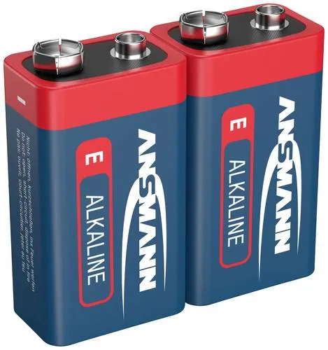 Ansmann 6LR61 Red-Line 9V Block-Batterie Alkali-Mangan 9V 2St.