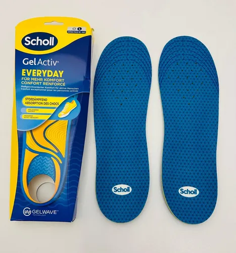 Scholl Einlegesohlen GelActiv Everyday Männer, Für Freizeitschuhe - Verbesserter Komfort durch doppelte Polsterung gelb