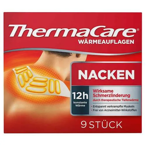 Thermacare Nacken-/Schulter Auflagen zur Schmerzlinderung, 9 ST - Bewegungsapparat-Medikamente mit 12 Stunden langanhaltender Wärme für effektive Schmerzlinderung bei Verspannungen und Schmerzen im Nacken- und Schulterbereich.