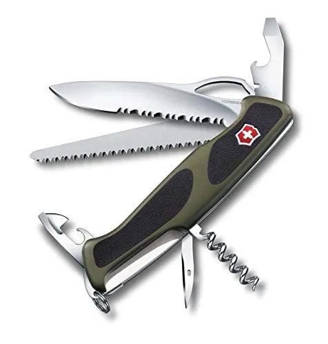 Victorinox Ranger 179 MW Grip, 130 mm, Swiss Army Knife, grün/schwarz