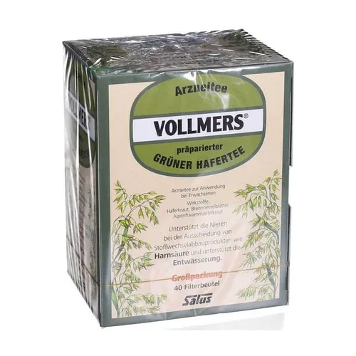 Vollmers präparierter grüner Hafertee Filterbeutel Inhalt: 40 St