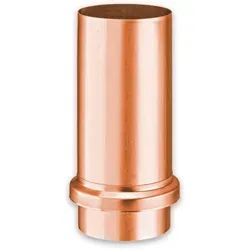 Schiebemuffe Grömo Ø 100mm, Kupfer - Baumaterial, hochwertige Schiebemuffe aus Kupfer für langlebige Rohrverbindungen, erhältlich in verschiedenen Größen.