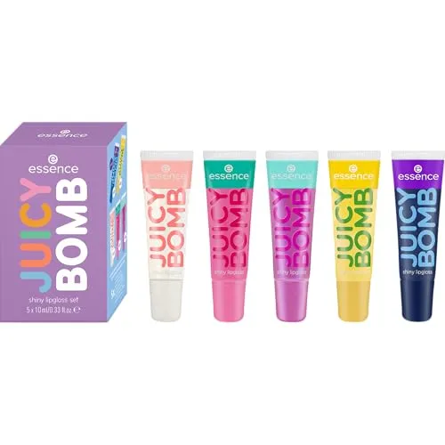 essence JUICY BOMB shiny lipgloss Lippen Make-up Set 1 Stk