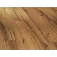 Parador Dekorboden Laminat Basic 400 Eiche History - Laminatfußboden in hochwertiger Eichenoptik, robust und pflegeleicht mit patentierter Safe-Lock-PRO Verbindung für einfache Verlegung.