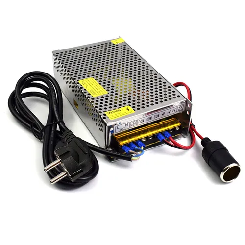 Bolwins A15C AC/DC Schaltnetzteil 240W - Netzteile für zuverlässige Stromversorgung, 20A Leistung für anspruchsvolle Anwendungen, inkl. Netzkabel und Zigarettenanzünderdose.