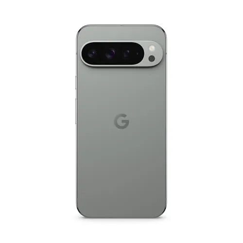 Google Pixel 9 Pro XL 5G 256GB Hazel Smartphone - Grau, leistungsstarke Kamera mit 50 MP Hauptkamera und 8K Videoaufnahmen für professionelle Fotos und Videos