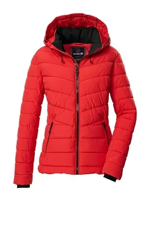 G.I.G.A. DX Steppjacke "GW 32 WMN QLTD JCKT" in Rot, Gr. 42 - Sportliche Damen Funktionsjacke, wasserabweisend und atmungsaktiv, mit abnehmbarer Kapuze und recycelten Materialien für nachhaltigen Wetterschutz.
