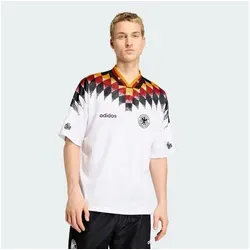 adidas Performance Fußballtrikot DFB H JSY 94 – Modern und Bequem - Sportliches Fußballtrikot in Weiß, locker geschnitten mit V-Ausschnitt. Ideal für Fans der deutschen Nationalmannschaft und für den täglichen Einsatz beim Sport.