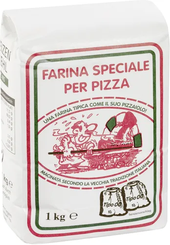 Pizzamehl Tipo 00 von Frießinger - Mehl für perfekte Pizzateige, ideal für Pizza-Liebhaber und Hobbyköche, 1000g Packung für optimale Frische und Geschmack.