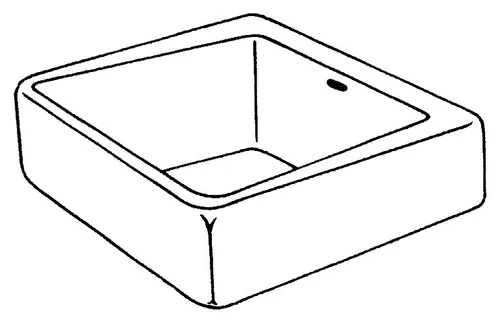 Geberit Publica Spülbecken 500 mm x 390 mm - Weiß Alpin - Küchenspüle mit praktischen Abmessungen, ideal für kleine Küchen und platzsparende Lösungen.