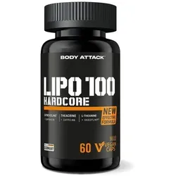 Body Attack - LIPO 100-HARDCORE - 60 Kapseln