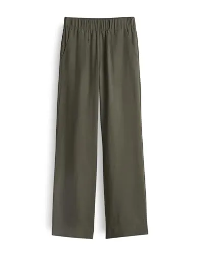 OPUS Damen Wide Leg Pants | MAROU Cargo Wide Leg Pants mit Komfortbund Olive Leaf, 34
