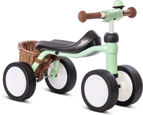 PUKYLINO BUNDLE pastel green - Unisex Laufrad für Kinder ab 1 Jahr, sicher und stabil mit robustem Stahlrahmen