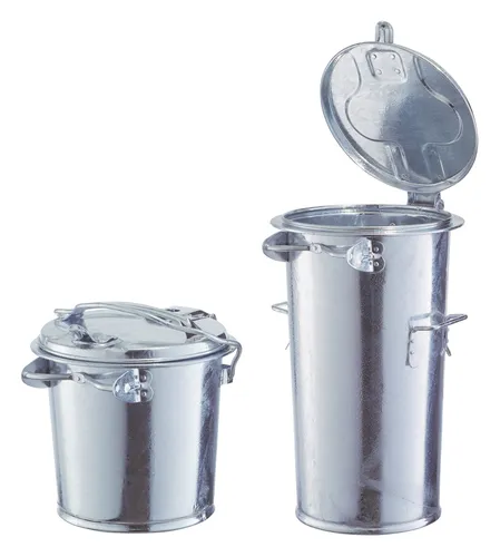 Mülleimer mit Bügel 35 l verzinkt - 2032-00 - Robuster 35 l Mülleimer mit Bügel, ideal für den Haushalt und garantiert rostfrei dank verzinktem Material.