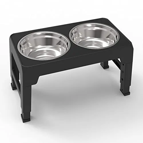 4-Fach höhenverstellbare und Faltbare Futterstation Fressnapf Wassernapf NICO 2 x 1,2 Liter