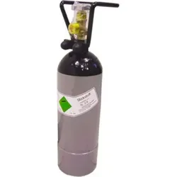 Stickstoffflasche 2 l mit Flaschencage - Wassersprudler - 2 l Stickstoffflasche mit 10 Jahren TÜV, ideal für perfekt gezapftes Bier mit cremiger Schaumkrone. Inklusive Stellfuß und Tragegriff für einfachen Transport.