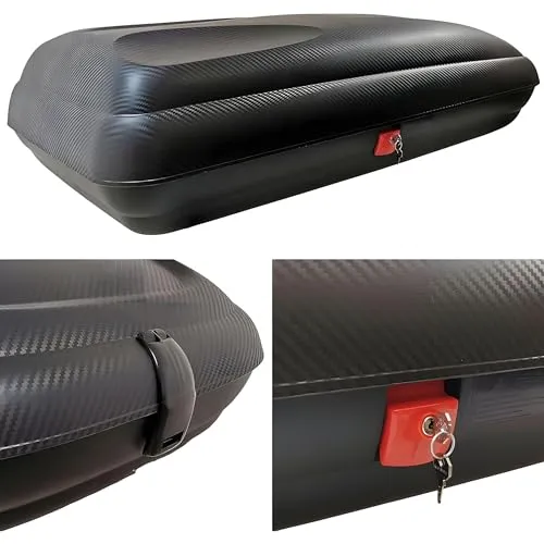 Dachbox VDPBA320 320Ltr carbonlook abschließbar + Dachträger VDPLION1 für Skoda Roomster - Gepäckträger-Set für Skoda Roomster (5 Türer) 06-15, inklusive 320L Dachbox mit carbonlook und Aluminium-Dachträger. Maximale Transportlösung für mehr Platz und einfachen Aufbau!