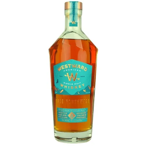 Westward American Single Malt Whiskey - Whisky aus 100% gemälzter zweireihiger Gerste, dreifache Destillation für komplexen Geschmack und regionalen Genuss.