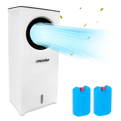 CommodoorBladeless Mobile Klimaanlage ohne Abluftschlauch 80W 2L 3in1 Klimagerät – Luftkühler, Ventilator, Luftbefeuchter 59,4 dB - 8h Timer, Mobil