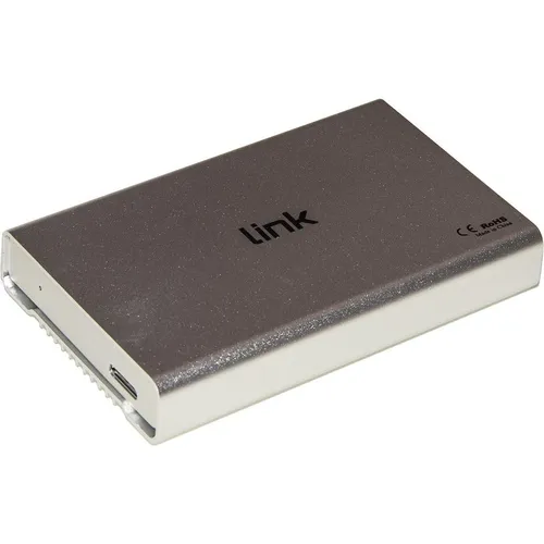 Link Accessori LKLOD254 HDD-Gehäuse 2.5" - Festplattengehäuse für 2,5"-SATA-Laufwerke, elegantes Aluminiumdesign mit USB 3.2 Gen 1 für superschnelle Datenübertragung und optimalen Schutz Ihrer Festplatte.