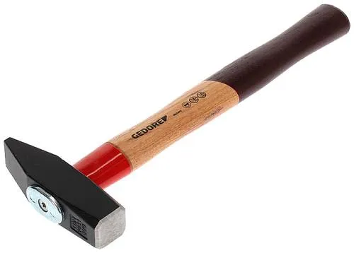 GEDORE Hammer Rotband-Plus 600 H-800 - Schlosserhammer mit Schlagschutzhülse, 800g Kopfgewicht für hohe Sicherheit und lange Lebensdauer