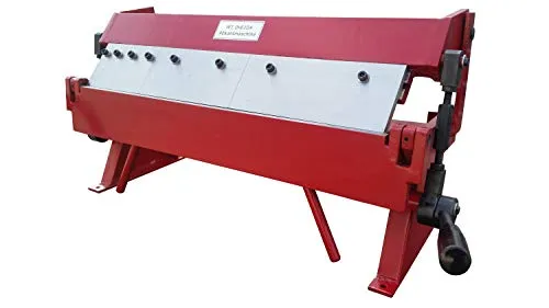 PAULIMOT Abkantbank W1,0 x 610A - Manuelle Schwenkbiegemaschine für Standardbiegearbeiten, mobil einsetzbar und mit herausnehmbaren Segmenten für individuelle Anpassungen. Maximale Blechstärke: 1,0 mm.