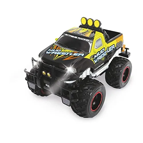DICKIE 201119455 Toys - RC Ford F150 Mud Wrestler, Ferngesteuertes Auto für drinnen und draußen, 10 km/h, XL Monster Truck, mit Fernbedienung, für Kinder ab 6 Jahren