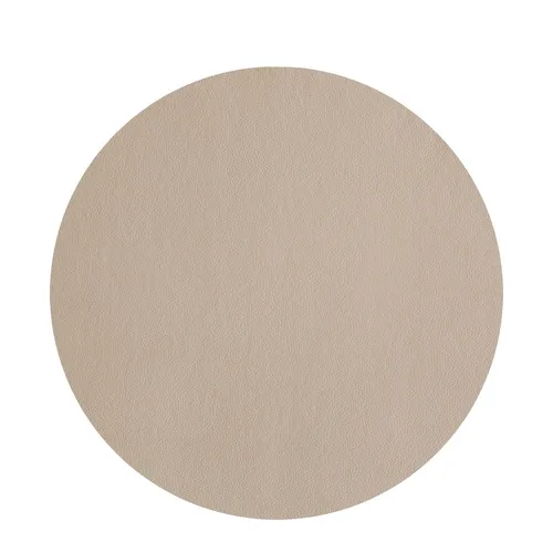 ASA Selection Tischset rund, stone Ø38 cm - Platzsets in feiner Lederoptik, pflegeleicht und in fünf modernen Farben erhältlich für eine stilvolle Tischdekoration.