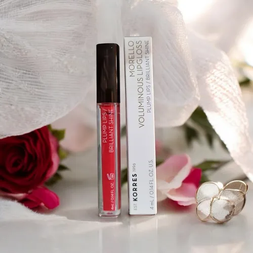 Korres Morello Voluminous LipGloss 42 Peachy Coral 4ml. Neu