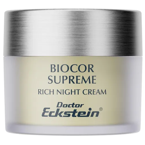 Doctor Eckstein Biocor Supreme Nachtcreme 50 ml - Luxuriöse Nachtpflege für intensive Regeneration, ideal für reife oder trockene Haut. Unterstützt die natürliche Erneuerung und sorgt für ein geschmeidiges, vitales Hautgefühl.