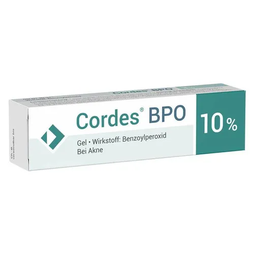 CORDES BPO 10% – Akne Gel - Arzneimittel gegen Akne mit 10% Benzoylperoxid, wirkt antibakteriell und schälend für sichtbar bessere Haut ohne Resistenzen.