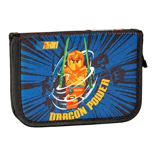 SKANDO BAGS Lego Pencil Box with Contents 20085-2404, Unisex Pencil Cases, Blue, One Size EU