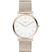 Liebeskind Berlin Damenuhr - Elegante Roségold Uhr mit 37 mm Durchmesser - Stilvolle Quarz-Damenuhr aus poliertem Edelstahl mit kratzfestem Glas. Wasserdicht bis 5 ATM und ideal für jeden Anlass. Perfekt verpackt in einer eleganten Geschenkbox.