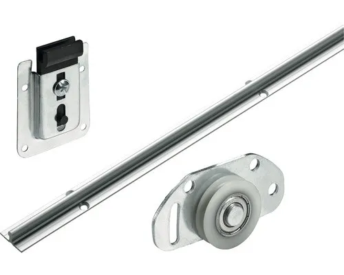 Hettich SlideLine 12 Komplettset für Schiebetüren - Zubehör für Möbel - Einfaches Do-It-Yourself Schiebetürsystem mit Laufprofilen, ideal für Holzschranktüren bis 25 kg und höhenverstellbar um ± 10 mm.