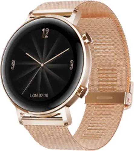 Huawei Watch GT 2 42mm Elegant Rosegold - Smartwatch mit AMOLED-Display - Elegante Smartwatch mit 1,2" AMOLED-Display, 14 Tagen Akkulaufzeit und umfangreicher Gesundheitsüberwachung für ein aktives Leben.
