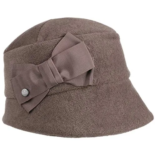 LIERYS Fleece Damenglocke mit Schleife – Eleganter Hut für Herbst und Winter - Hochwertiger Fleece-Hut in eleganter Glockenform, ideal für die kühle Jahreszeit. Mit stilvoller Schleifenverzierung und breiter Krempe für zusätzlichen Schutz und Komfort.