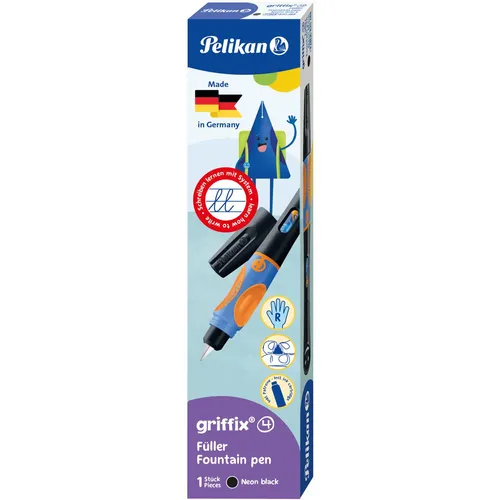 Pelikan griffix Füller Rechtshänder Neon Black Faltschachtel