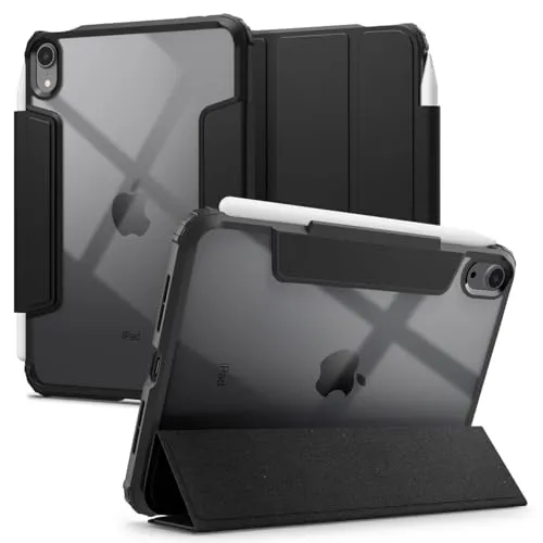 Spigen Ultra Hybrid Pro Hülle für iPad Mini 7. (2024) & 6. (2021) - Schwarz - Tablets Cover Case mit Air Cushion Technologie für optimalen Stoßschutz und stabilen Ständer für freihändiges Arbeiten. Ideal für dein iPad Mini 7. und 6.