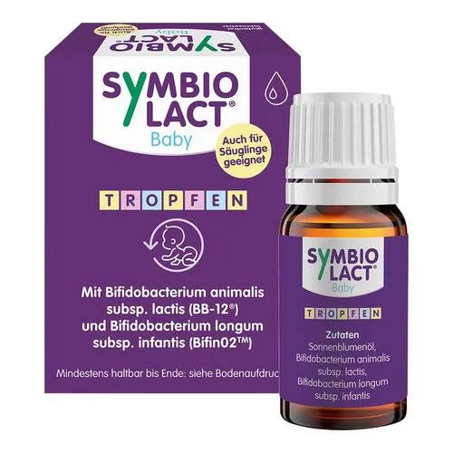 Symbiolact Baby Tropfen - Arzneimittel zur Unterstützung der Darmflora bei Babys, fördern die Verdauung und stärken das Immunsystem.