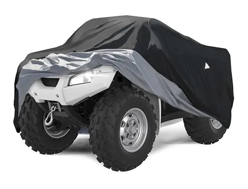 Walser Abdeckplane Quad All Weather Basic, Quad Abdeckplane wasserdicht, Quad Garage, Quad Zubehör, UV-beständige Quad Abdeckplane auch für E Quad, Quad Plane, wetterfeste Abdeckung Plane schwarz S