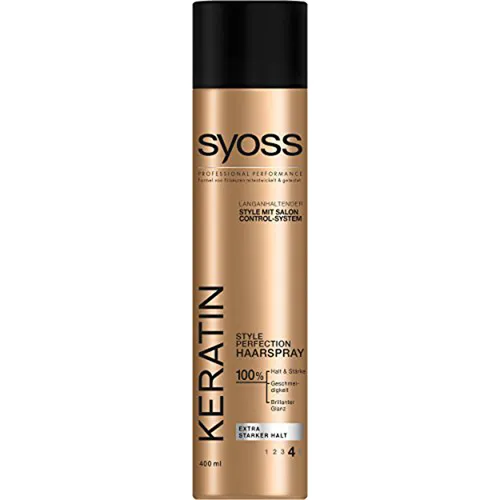 Syoss Style Perfection Haarspray extra starker Halt 400ml 2er Pack - Frisierprodukte mit extra starkem Halt für langanhaltende Styles, ideal für jeden Anlass. Perfekt für sicheres Haarstyling.