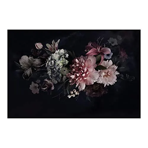 Bilderwelten Blumen Fototapete Vintage inkl. Kleister 480x320cm - Vliestapete Made in Germany - große Blumen Tapete Schlafzimmer - Rosen Blumentapete 3D - Tapete Blumen Wohnzimmer Flur T_3226