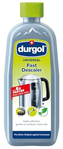 Durgol Entkalker Swiss Universal, 500ml - Bio-Flüssigentkalker für Kaffeemaschinen - Kaffeezubehör & Espressozubehör, 500ml biologisch abbaubarer Entkalker, der Kalkablagerungen entfernt und die Lebensdauer Ihrer Maschinen verlängert.