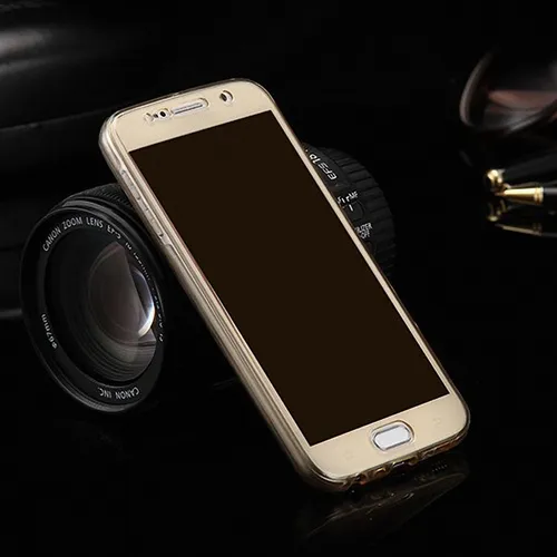 LG G3 Full Body 360 Silikon Schutzhülle Handyhülle Case Hülle Bumper Etuis Gold