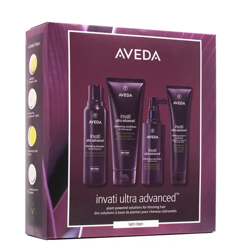 Aveda Invati Ultra Advanced Light System Set - Haarpflege-Set zur Unterstützung der Haarstärkung, ideal für dünner werdendes Haar. Perfekt als Geschenkidee für besondere Anlässe.