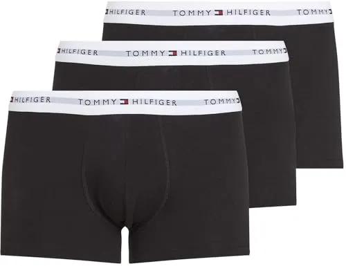 Tommy Hilfiger Boxer "TRUNK 3 PACK", Größe M - Multipack mit 3 Boxern, kontrastfarbener Logobund für einen stylischen Look und hohen Tragekomfort.