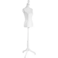 tectake Schneiderpuppe Damenbüste, Torso, weiß - Schneiderpuppen für kreative Schneiderarbeiten, ideal für die perfekte Passform von Damenmode. Maße: 168 cm hoch, aus leichtem Styropor für einfache Handhabung.