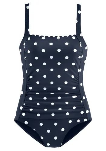 Badeanzug LASCANA "Jada" für Damen, Gr. 38, Cup E - Modischer Badeanzug mit Wellenkante und Shaping-Effekt für eine formende Silhouette. Hergestellt aus weicher Microfaser, ideal für den Strand oder Pool.